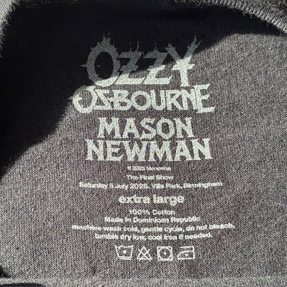 Officially Licensed Ozzy Osbourne Back to the Beginning Bull Tee Men's XL S/S - Picture 8 of 8